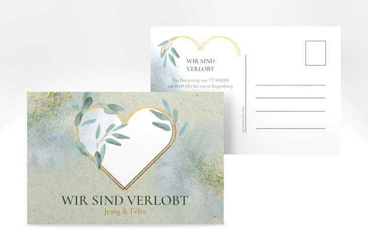 Verlobungskarte Hochzeit Amore A6 Postkarte
