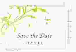 Save the Date-Postkarte Palma A6 Postkarte gruen