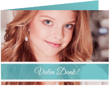 Klick: Details zu Danksagung Konfirmation "Bekenntnis" anzeigen Danksagung Konfirmation Bekenntnis A6 Klappkarte quer blau