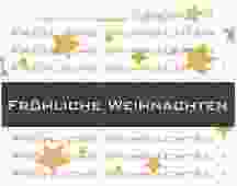 Geschäftliche Weihnachtskarte "Goldstern"