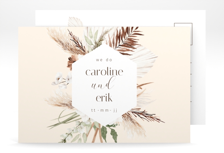 Save the Date-Postkarte Bohemian A6 Postkarte