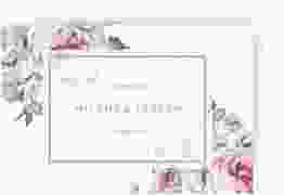 Antwortkarte Hochzeit Embrace A6 Postkarte weiss