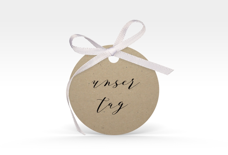 Geschenkanhänger Hochzeit "Naturelove" Geschenkanhänger, rund hochglanz