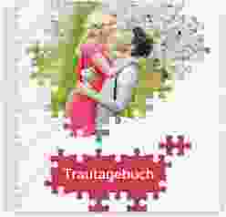 Trautagebuch Hochzeit "Puzzle" Trautagebuch Hochzeit rot