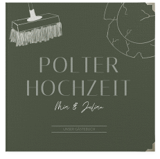 Klick: Details zu Gästebuch Selection Hochzeit "Polterhochzeit" anzeigen Gästebuch Selection Hochzeit Polterhochzeit Leinen-Hardcover gruen