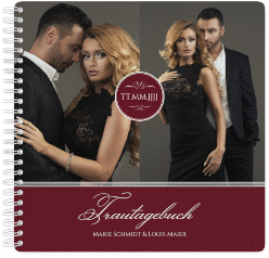 Klick: Details zu Trautagebuch Hochzeit "Elegancy" anzeigen Trautagebuch Hochzeit "Elegancy" Trautagebuch Hochzeit schwarz