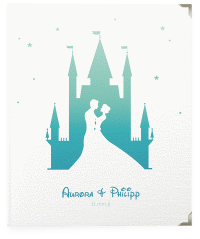 Klick: Details zu Hochzeitsalbum "Castle" anzeigen Hochzeitsalbum Castle 21 x 25 cm tuerkis