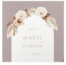 Klick: Details zu Gästebuch Selection Hochzeit "Blumenbogen" anzeigen Gästebuch Selection Hochzeit Blumenbogen Leinen-Hardcover flieder
