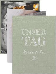 Klick: Details zu Foto-Leporello Hochzeit "Rise" anzeigen Foto-Leporello Hochzeit Rise Leporello gruen