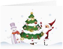 Business-Weihnachtskarte "Happychristmas"