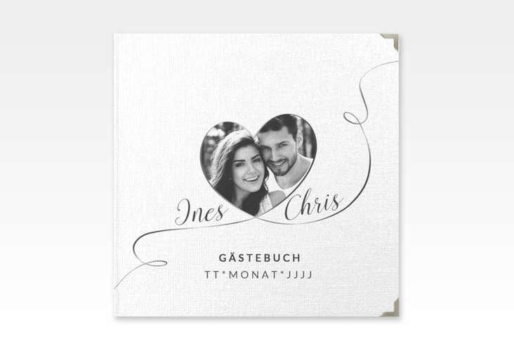 Gästebuch Selection Hochzeit Dolce Leinen-Hardcover weiss