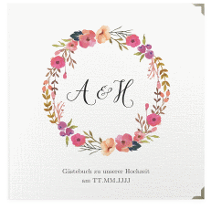 Klick: Details zu Gästebuch Selection Hochzeit "Fiore" anzeigen Gästebuch Selection Hochzeit Fiore Leinen-Hardcover weiss