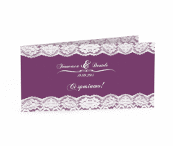 Klick: Details zu Inviti matrimonio collezione Montreux anzeigen Inviti matrimonio collezione Montreux DIN lang Klappkarte fucsia