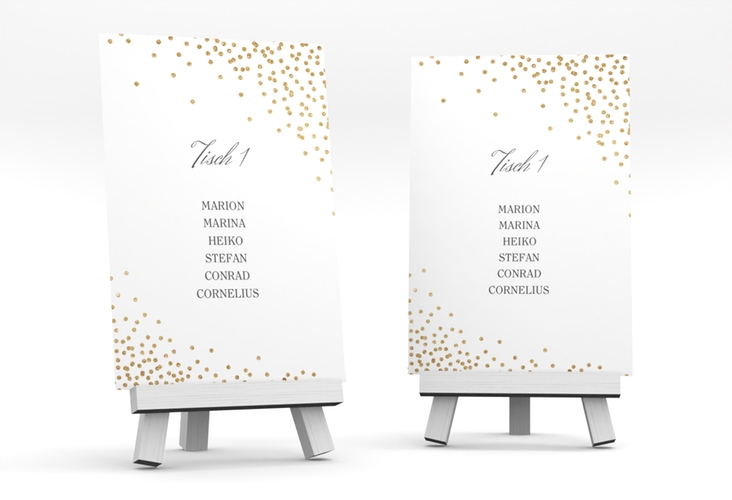 Tischaufsteller Hochzeit Glitter Tischaufsteller
