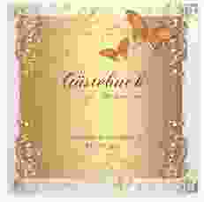 Gästebuch Selection Hochzeit Toulouse Leinen-Hardcover orange mit Schmetterlingen und Schnörkeln