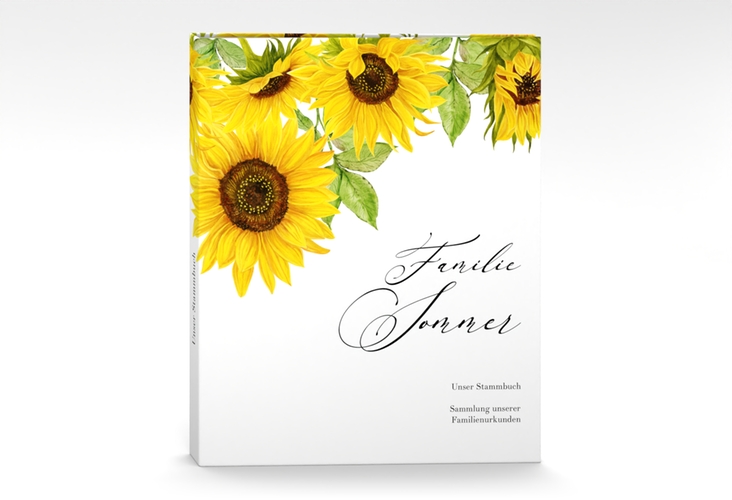 Stammbuch A4 Sonnenblume Stammbuch A4 weiss