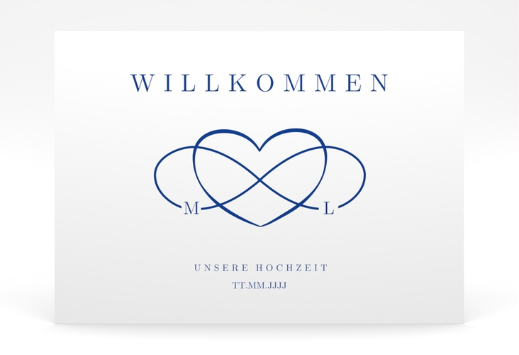 Willkommensschild Poster Infinity 70 x 50 cm Poster