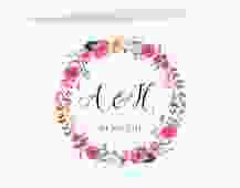 Danksagungskarte Hochzeit "Fiore"