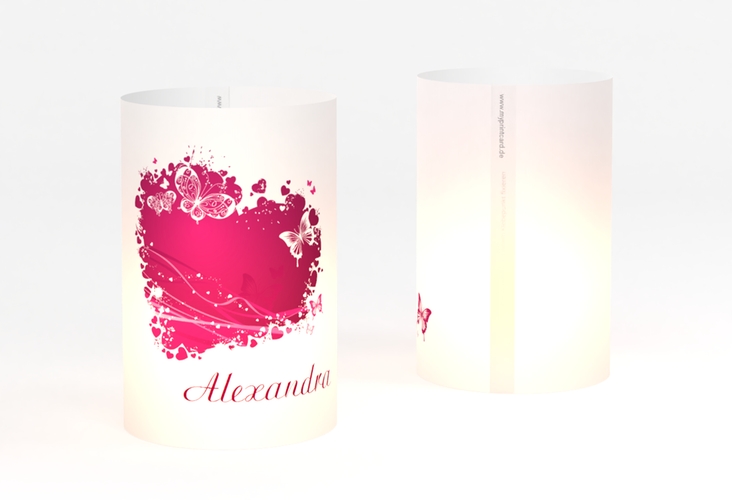 Windlicht Hochzeit Mailand Windlicht pink hochglanz