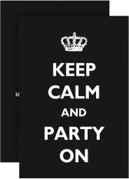 Klick: Details zu Party Einladungskarte "Statement" anzeigen Party Einladungskarte "Statement"
