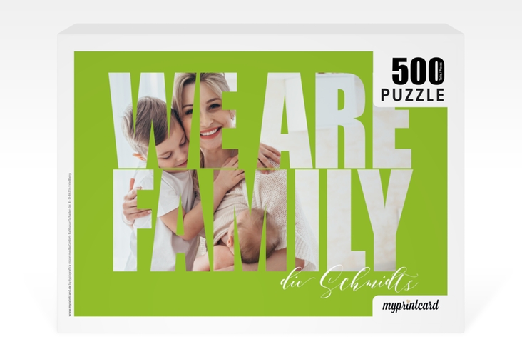 Fotopuzzle 500 Teile Familienmensch 500 Teile gruen