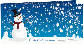 Klick: Details zu Business-Weihnachtskarte "Winter" anzeigen Business-Weihnachtskarte Winter lange Klappkarte quer