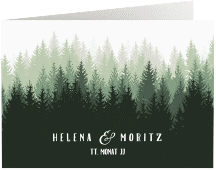 Dankeskarte Hochzeit "Forest"