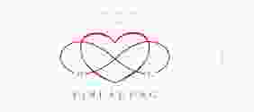 Hochzeitseinladung Infinity Einsteckkarte rot