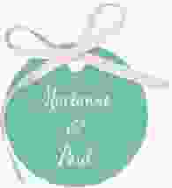 Geschenkanhänger Hochzeit Rise Geschenkanhänger, rund mint