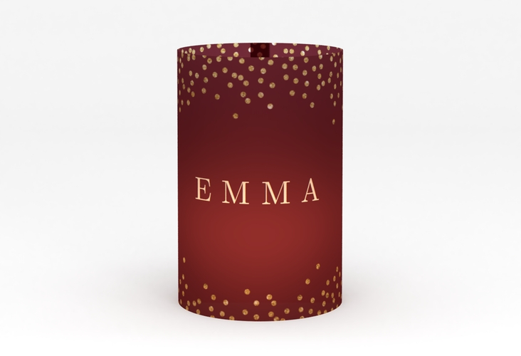 Windlicht Hochzeit Glitter Windlicht rot