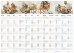 Jahreskalender Poster Quartale 70 x 50 cm Poster weiss