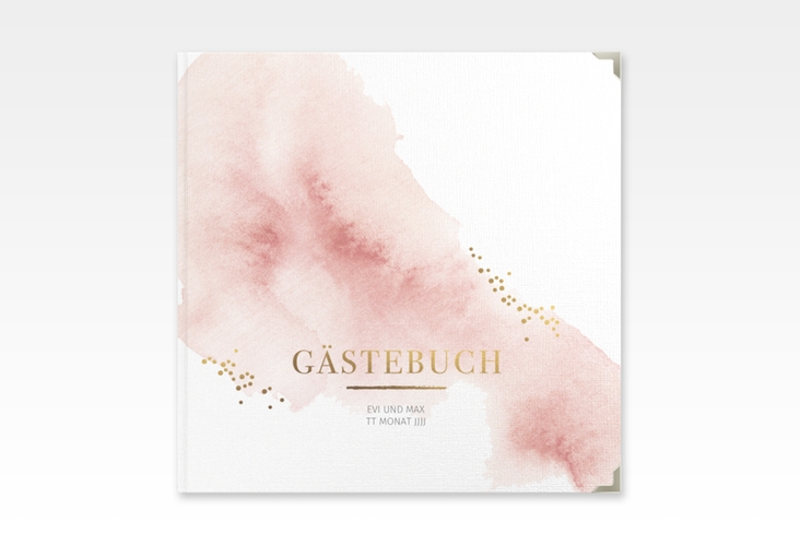 Gästebuch Selection Hochzeit Pastell Leinen-Hardcover rosa