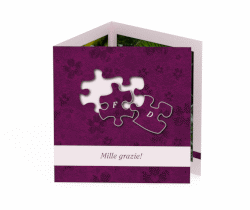 Klick: Details zu Ringraziamenti matrimonio collezione Bergamo anzeigen Ringraziamenti matrimonio collezione Bergamo Quadr. Karte doppelt fucsia