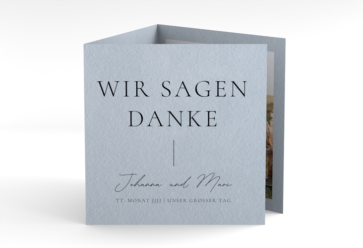 Dankeskarte Hochzeit Hochzeitsfreude quadr. Doppel-Klappkarte