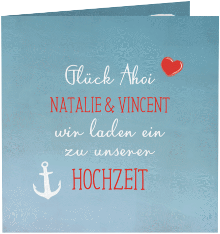 HochzeitskartenKollektion Ehehafen von myprintcard
