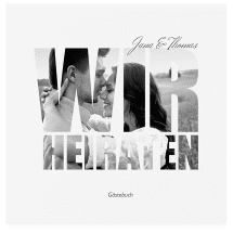 Gästebuch Creation Hochzeit "Letters"