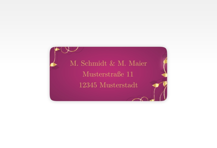 Absenderetikett Hochzeit Eternity 45,7 x 21,2 mm pink
