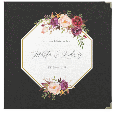 Klick: Details zu Gästebuch Selection Hochzeit "Prachtvoll" anzeigen Gästebuch Selection Hochzeit Prachtvoll Leinen-Hardcover schwarz