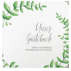 Klick: Details zu Gästebuch Selection Hochzeit "Botanic" anzeigen Gästebuch Selection Hochzeit Botanic Leinen-Hardcover weiss