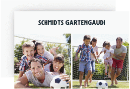 A6 Karte - 2 Bilder A6 Karte quer