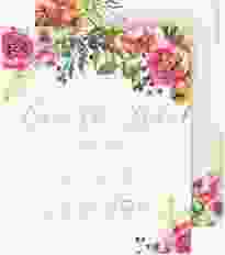 Save the Date-Kalenderblatt "Flowerbomb" Kalenderblatt-Karte beige