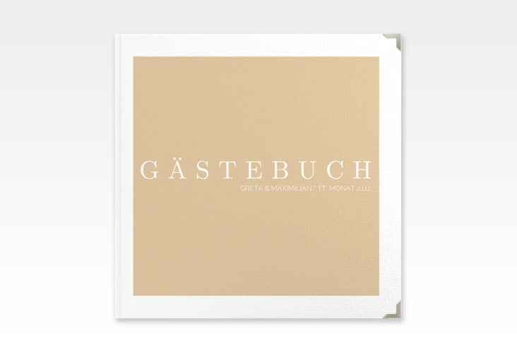 Gästebuch Selection Hochzeit Simply Leinen-Hardcover beige