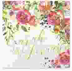 Gästebuch Selection Hochzeit Flowerbomb Leinen-Hardcover beige