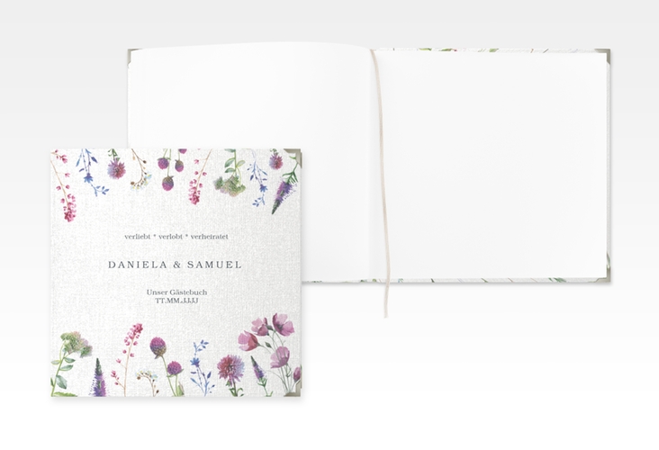 Gästebuch Selection Hochzeit Wildblumen Leinen-Hardcover