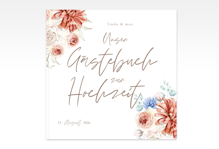 Gästebuch Creation Flowercloud 20 x 20 cm, Hardcover