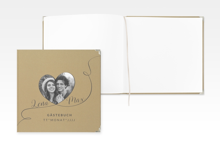 Gästebuch Selection Hochzeit Herzensbund Leinen-Hardcover