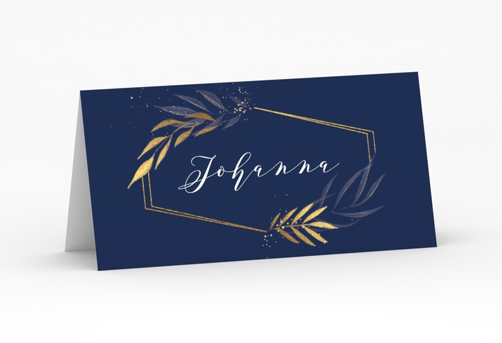 Tischkarte Hochzeit Eleganza Tischkarten blau
