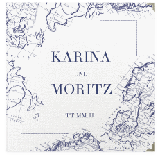 Klick: Details zu Gästebuch Selection Hochzeit "Voyage" anzeigen Gästebuch Selection Hochzeit Voyage Leinen-Hardcover blau