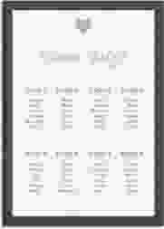 Sitzplan Leinwand Hochzeit Sparkly 50 x 70 cm Leinwand tuerkis
