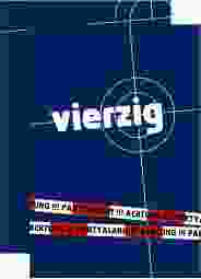 Einladung 40. Geburtstag Feierort A6 Karte hoch blau